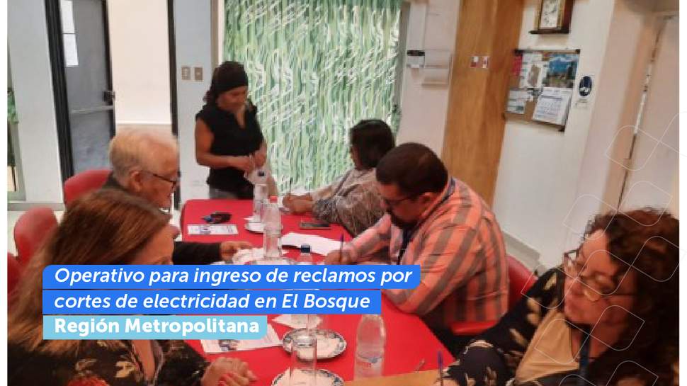Metropolitana: Operativo para ingreso de reclamos por frecuentes cortes de electricidad en El Bosque