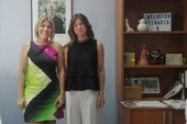 Directora del SERNAC Metropolitana, Daniela Agurto, junto a la Directora Regional del SENADIS, María Loreto Cruz.