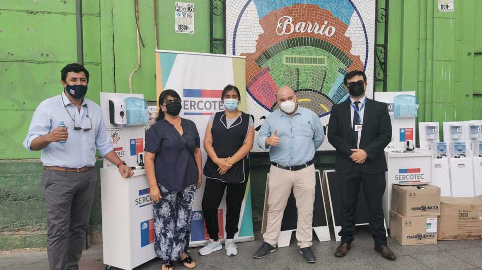 Arica: SERNAC junto a SERCOTEC participan en entrega de kits de sanitización para el comercio