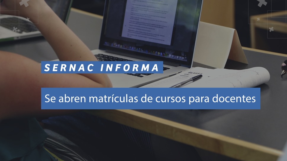 Se inicia proceso de matrículas gratuitas para cursos de perfeccionamiento docente