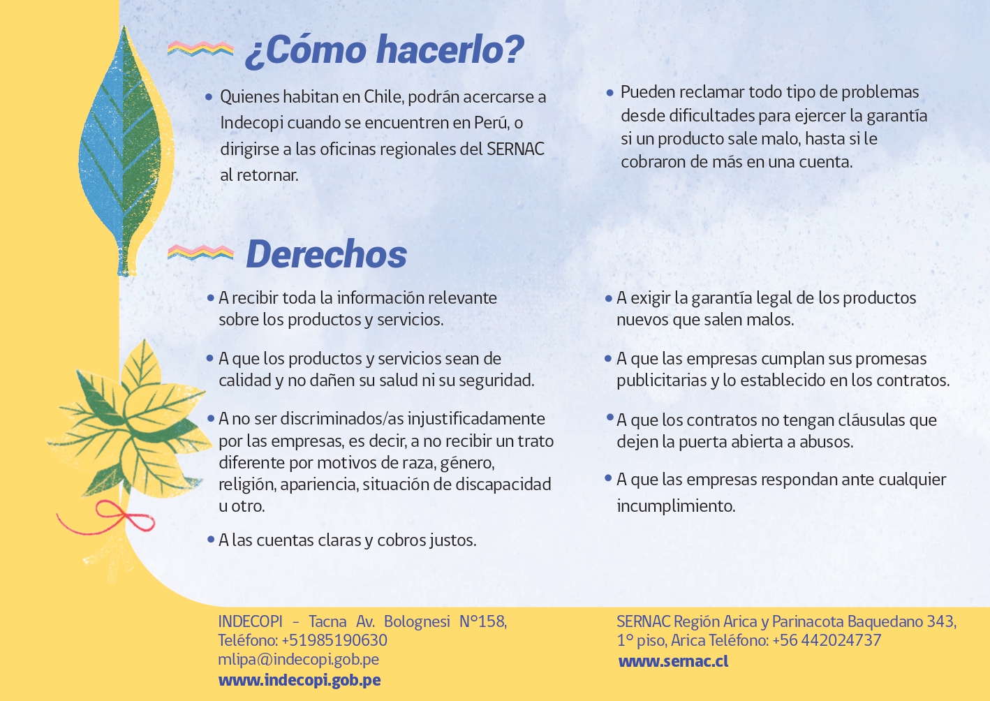 Folleto Derechos del Consumidor Sin Fronteras Folleto Derechos del Consumidor Sin Fronteras