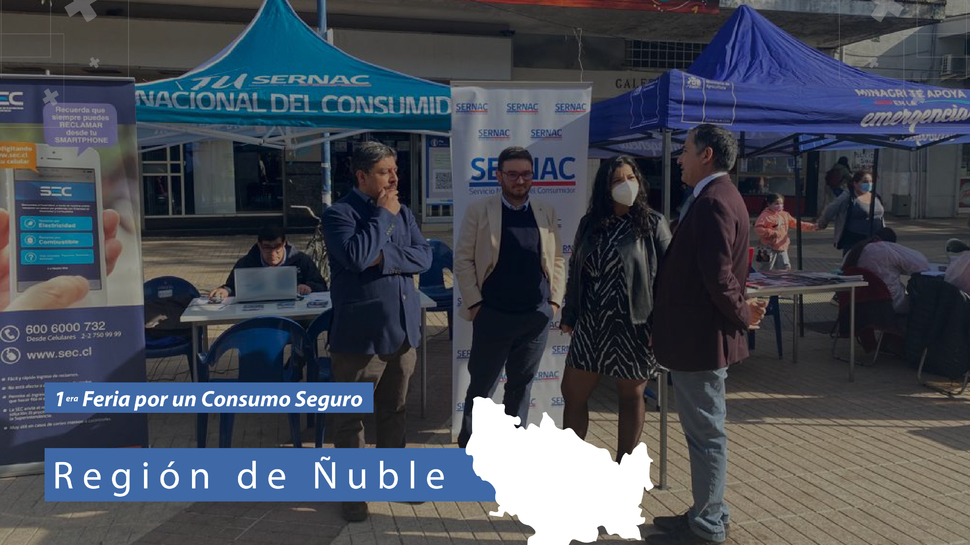 Ñuble: Instituciones públicas realizan primera feria informativa por un consumo seguro