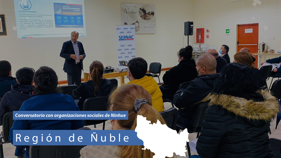 Ñuble: Conversatorio sobre derechos del consumidor y herramientas digitales en la comuna de Ninhue