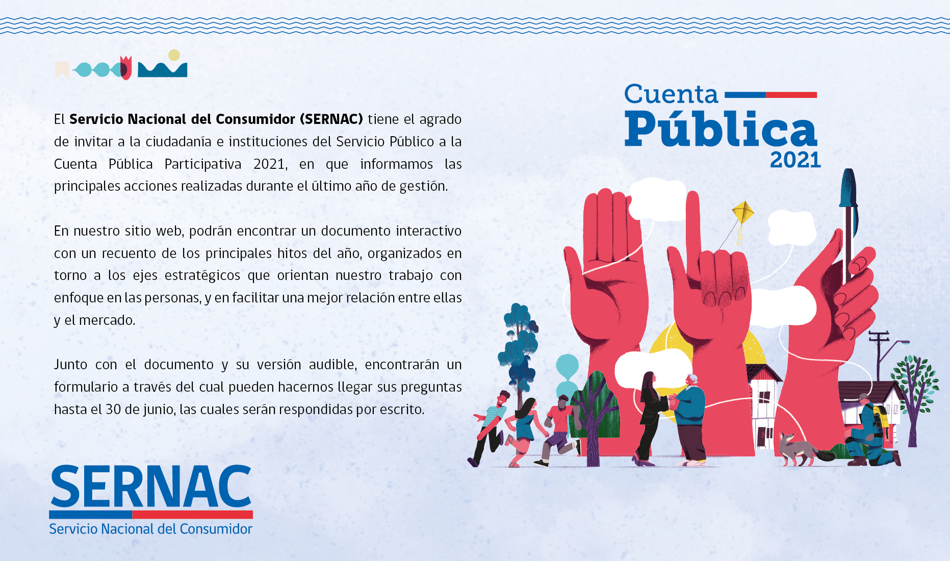 Invitación Cuenta Pública Participativa del SERNAC Invitación Cuenta Pública Participativa del SERNAC