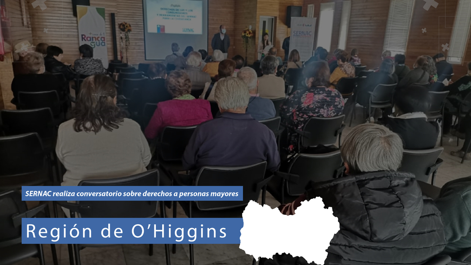 O'Higgins: Conversatorio sobre derechos del consumidor a personas mayores en Rancagua