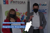 Atacama: Se firma convenio de cooperación con la Fundación Integra