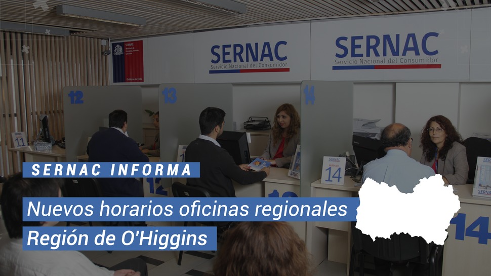 O'Higgins: Conoce el nuevo horario de atención de la oficina regional