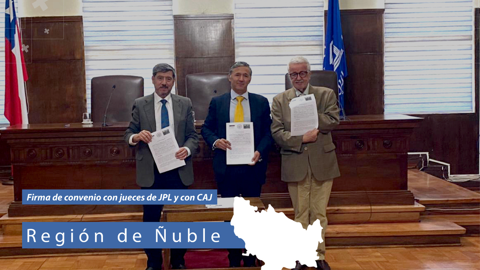 Ñuble: Firma convenio de colaboración con jueces de policía local y la Corporación de Asistencia Judicial