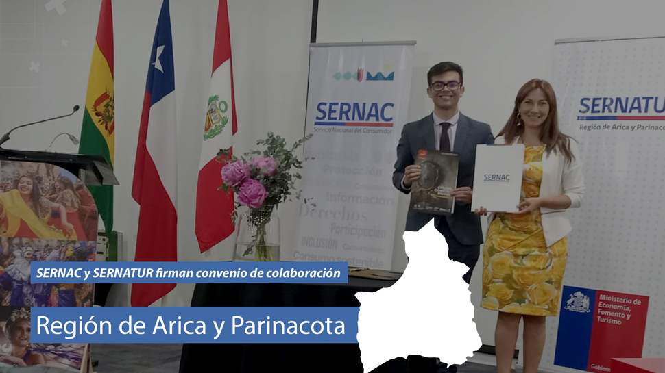 Arica: Se firma convenio de colaboración con SERNATUR para mayor protección de las y los consumidores