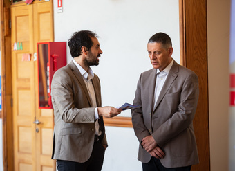 Ministro de Economía, Fomento y Turismo, Nicolás Grau; junto al Director Nacional del SERNAC, Andrés Herrera en Lanzamiento Ley Pro Consumidor