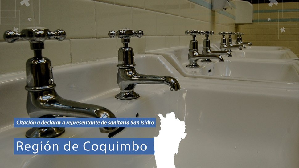 Coquimbo: Citación a declarar a representante de Sanitaria San Isidro por problemas de calidad y continuidad de servicio