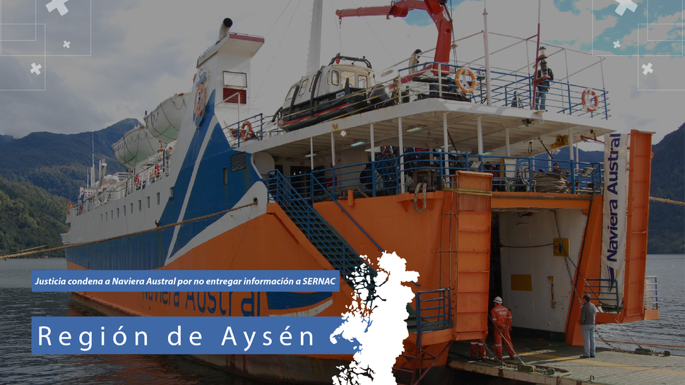 Aysén: Condenan a Naviera Austral por no entregar información solicitada por el SERNAC