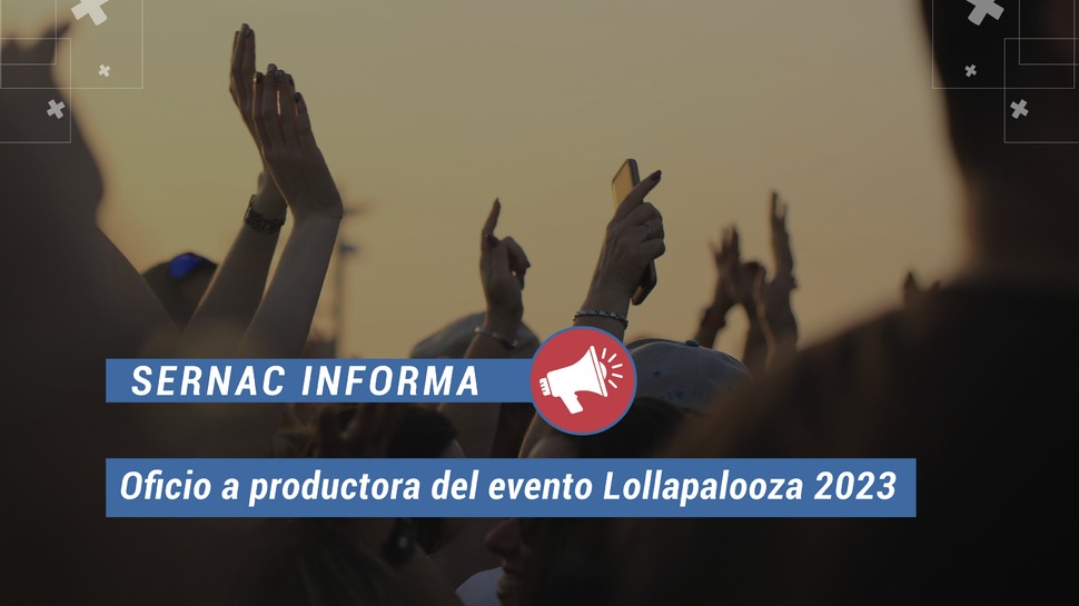 Oficio a Productora Lotus por cambio en la parrilla de artistas de Lollapalooza 2023