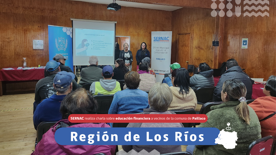 Los Ríos: Charla sobre educación financiera a vecinos de Paillaco
