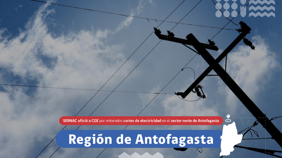 Antofagasta: Oficio a CGE por reiterados cortes de electricidad en la zona
