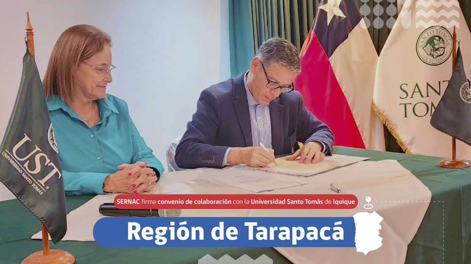 Tarapacá: Firma convenio de colaboración con la Universidad Santo Tomás de Iquique