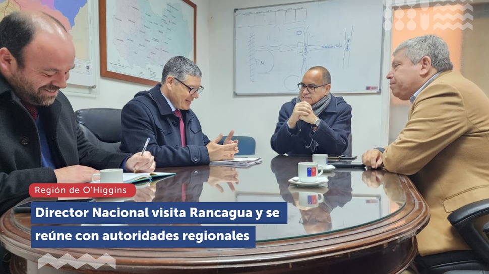 Director Nacional realizó visita de trabajo a la Región de O'Higgins