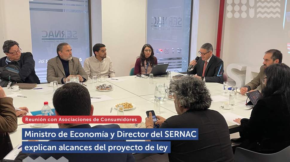 Ministro de Economía y Director del SERNAC explican alcances del proyecto de ley