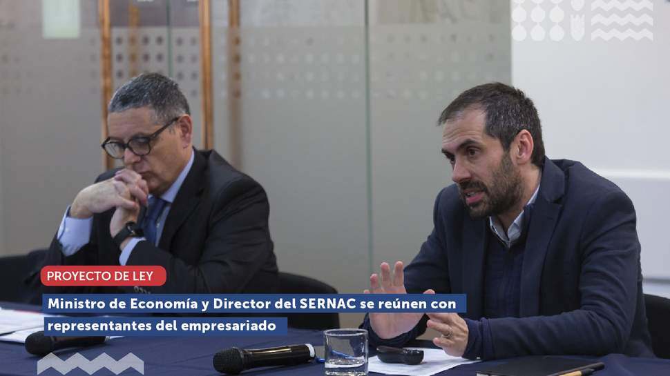Ministro de Economía y Director del SERNAC se reúnen con representantes del empresariado