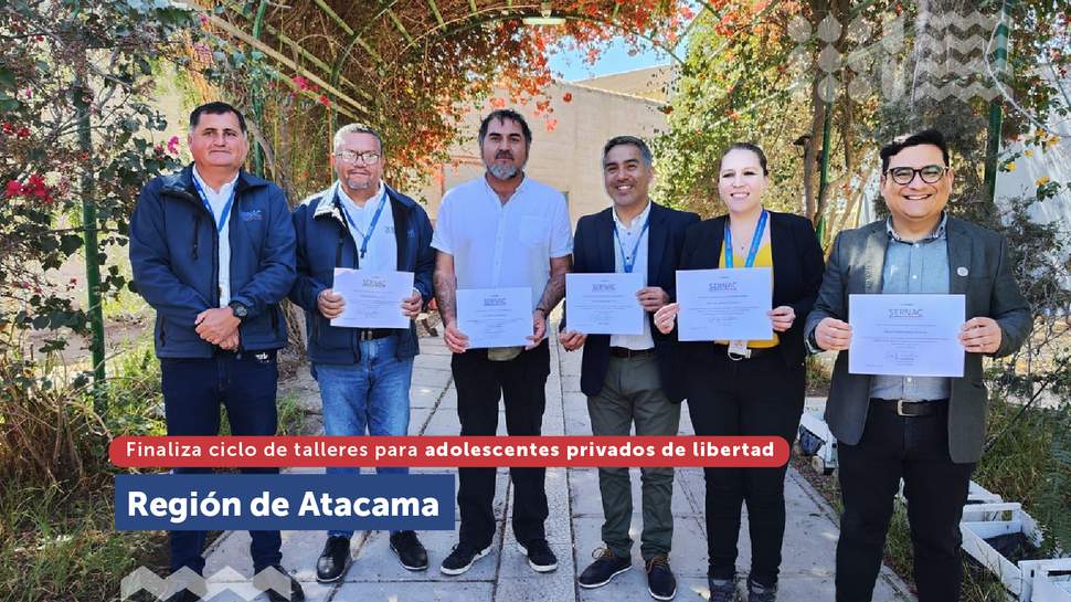 Atacama: Finalizó ciclo de talleres a adolescentes privados de libertad