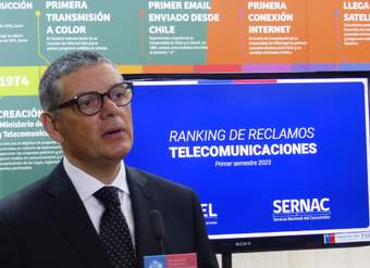 Director Nacional del SERNAC, Andrés Herrera, da cuenta del Ranking de Reclamos en el Mercado de Telecomunicaciones.