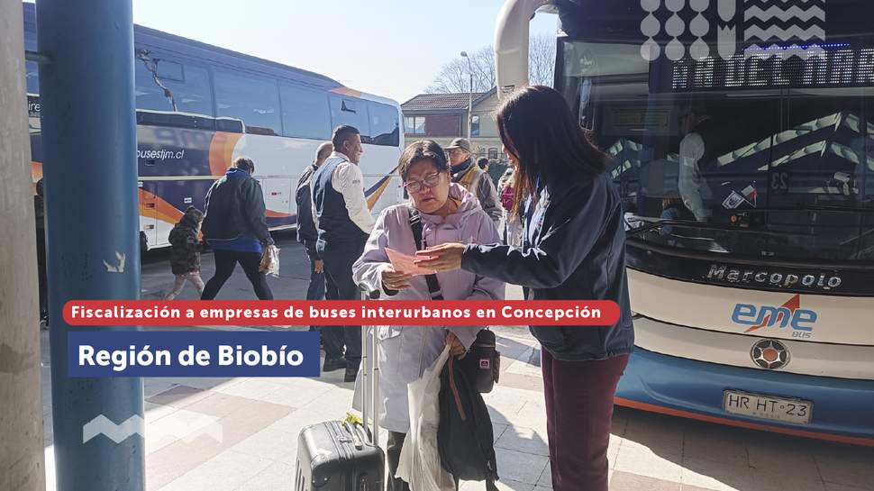 Biobío: Fiscalización a empresas de buses interurbanos en el terminal de Concepción