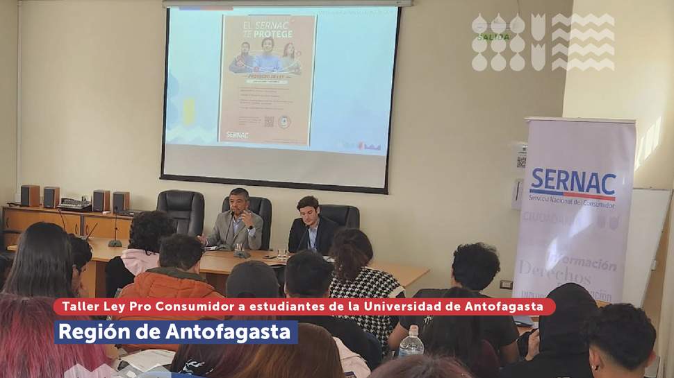 Antofagasta: Taller sobre Ley Pro Consumidor a estudiantes de Universidad de Antofagasta