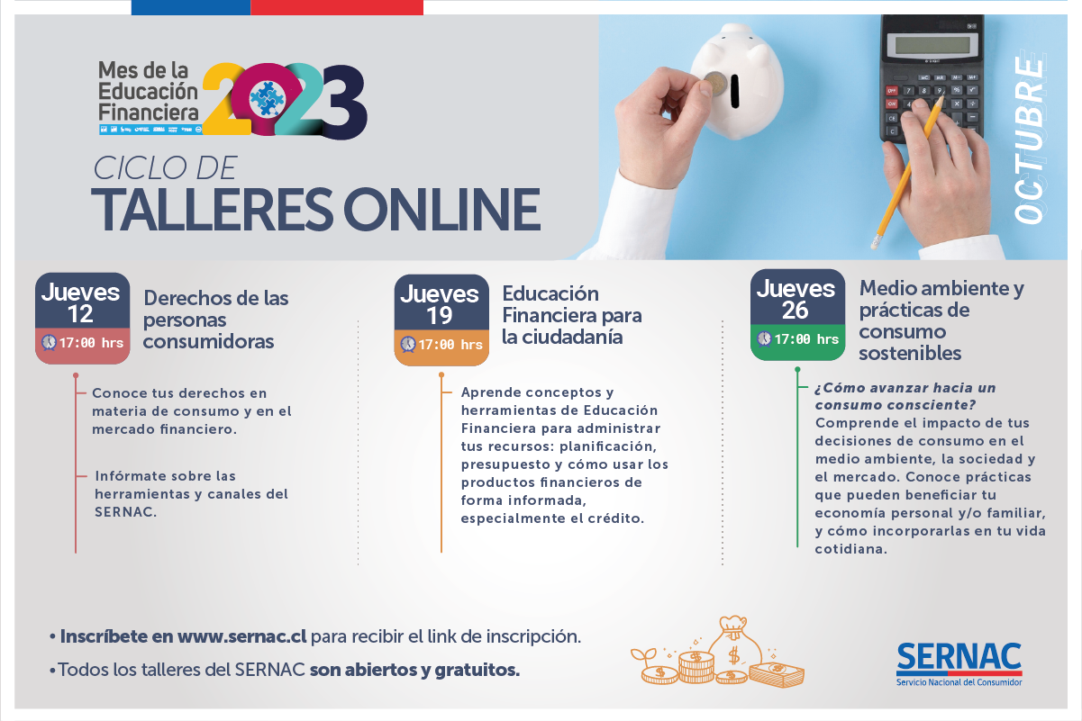 Afiche Talleres Mes de la Educación Financiera Afiche Talleres Mes de la Educación Financiera