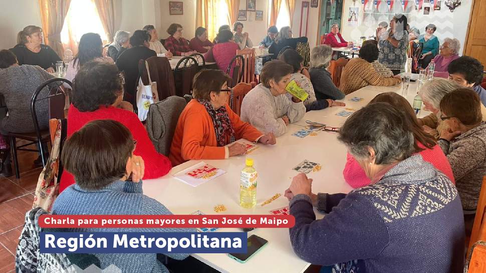 Metropolitana: Charla sobre derechos en consumo a personas mayores de San José de Maipo