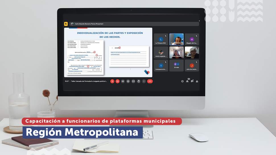 Metropolitana: Capacitación a encargados de plataformas municipales de la región