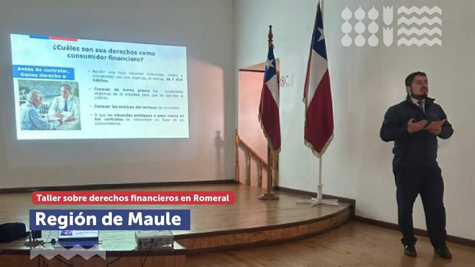 Maule: Taller sobre derechos financieros en la comuna de Romeral