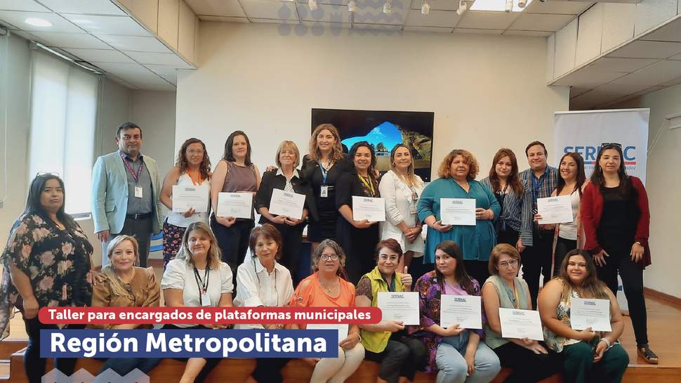 Metropolitana: Taller para encargados de plataformas municipales de la región