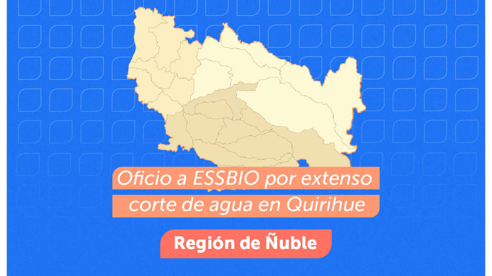 Ñuble: Oficio a ESSBIO por extenso corte de agua en Quirihue