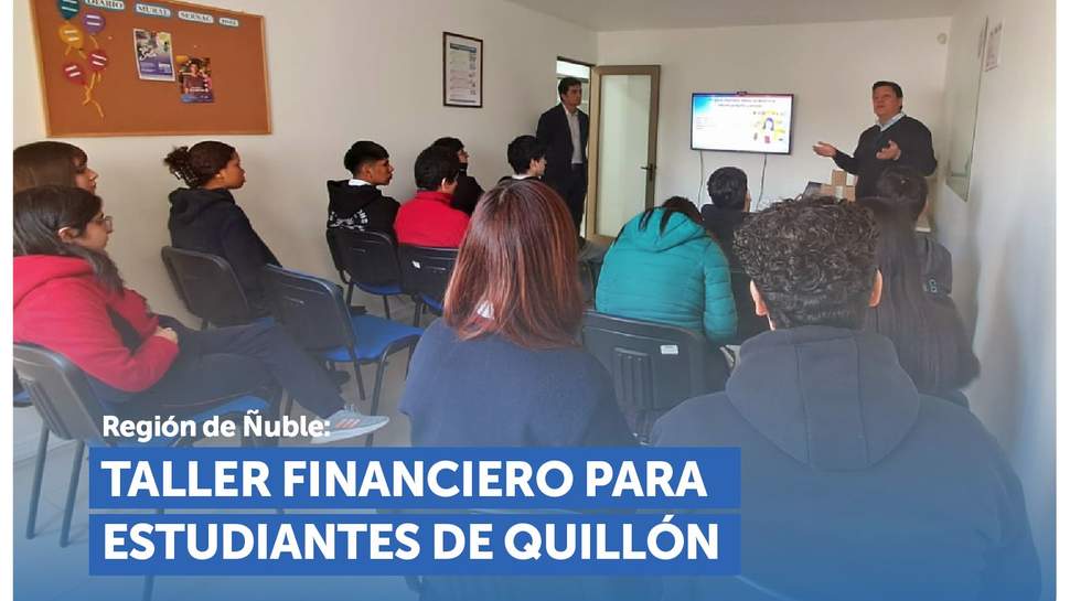 Ñuble: Estudiantes de liceo de Quillón participan de taller financiero en dependencias del SERNAC