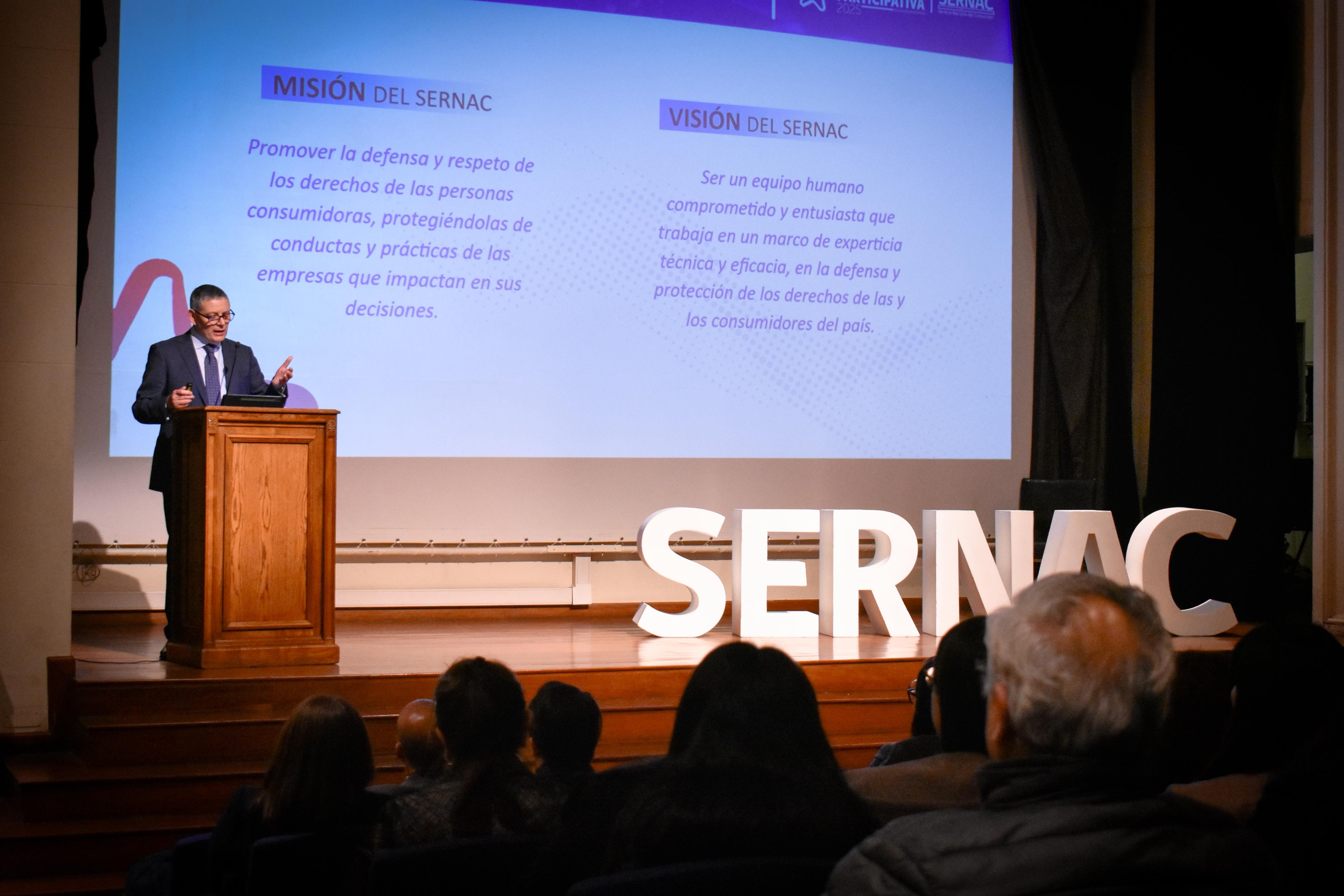 Director Nacional del SERNAC, Andrés Herrera, en la Cuenta Pública 2025