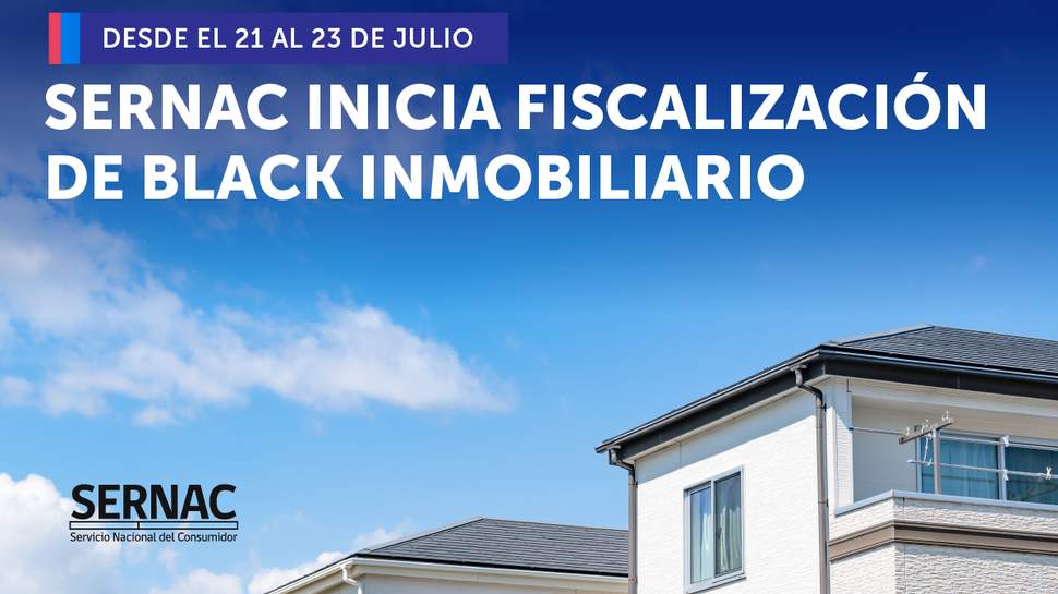 SERNAC fiscalizará el evento online Black Inmobiliario