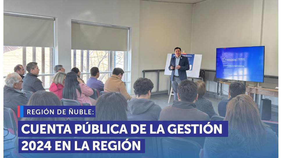 Ñuble: SERNAC realizó la Cuenta Pública para informar su gestión 2024 Ñuble: SERNAC realizó la Cuenta Pública para informar su gestión 2024