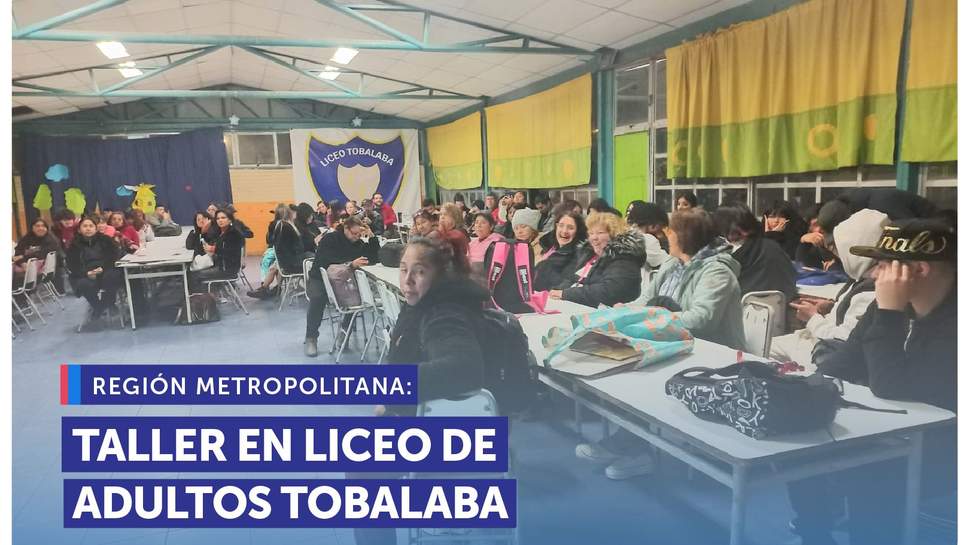 Metropolitana: Taller sobre Ley Pro Consumidor en Liceo de adultos Tobalaba