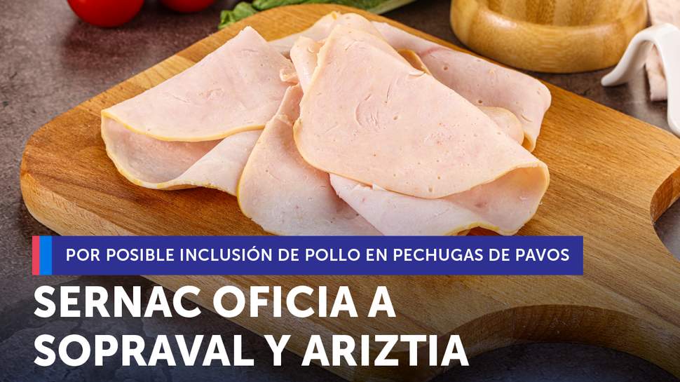 SERNAC oficia a Sopraval y Ariztia tras cuestionamientos por posible inclusión de pollo en pechugas de pavo SERNAC oficia a Sopraval y Ariztia tras cuestionamientos por posible inclusión de pollo en pechugas de pavo