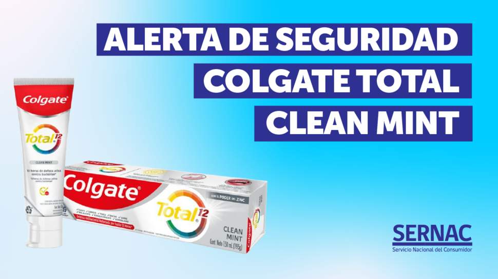 SERNAC emite alerta para pasta dental Colgate: saborizante podría causar efectos adversos