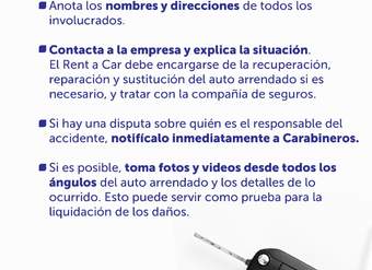 ¿Qué hacer si sufrí un accidente en un Rent a Car?