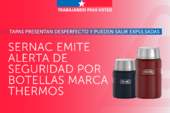 SERNAC emite alerta de seguridad por botellas marca Thermos