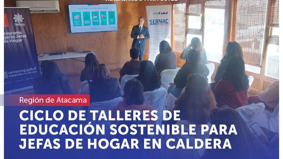 Atacama: El SERNAC culmina ciclo de talleres de educación sostenible para jefas de hogar en Caldera