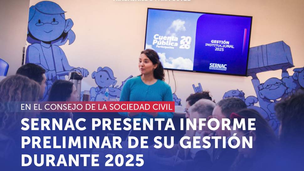 SERNAC presentó el informe preliminar de su Cuenta Pública en la primera sesión del Consejo Consultivo