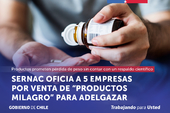 SERNAC oficia a cinco empresas por venta de "productos milagro" para adelgazar