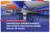 Magallanes: Tras gestiones del SERNAC, Empresas Bus Sur implementó protocolo para evitar acoso sexual en viajes