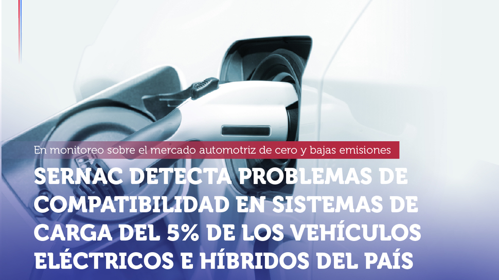 SERNAC detecta problemas de compatibilidad en sistemas de carga del 5% de los vehículos eléctricos e híbridos del país