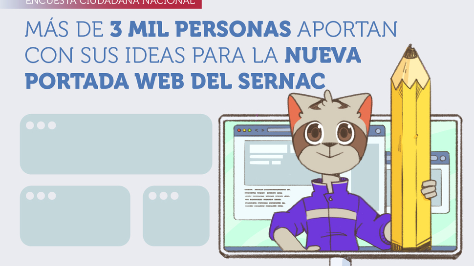 Más de 3 mil personas aportan con sus ideas para la nueva portada web del SERNAC