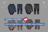 Marca de ropa Patagonia informó Alerta de Seguridad por ropa de bebé ante riesgo de asfixiaASFIXIA