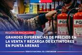 Magallanes: SERNAC detecta grandes diferencias de precios en la venta y recarga de extintores en Punta Arenas